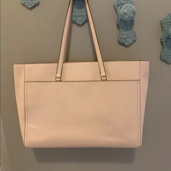 TORY BURCH Robinson Large Zip Tote ~ Pale Apricot - Picture 2 of 8